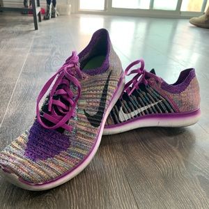 Purple Nike Freerunners size 9.5